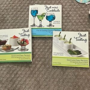 Just tasting volume one and two and just mini cocktails books